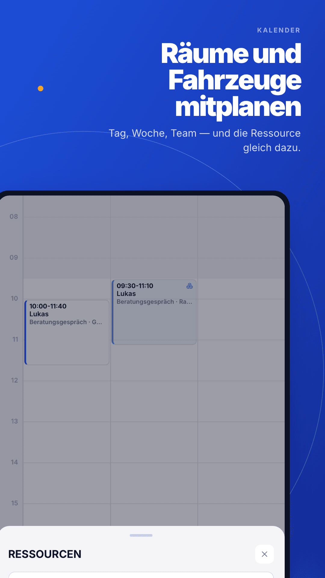 Intelligenter Kalender in Terminov